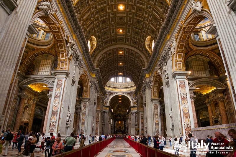 Inside St. Peters Basilica | Early Access Sistine Chapel Tickets by Walks of ItalyBerninis altar i