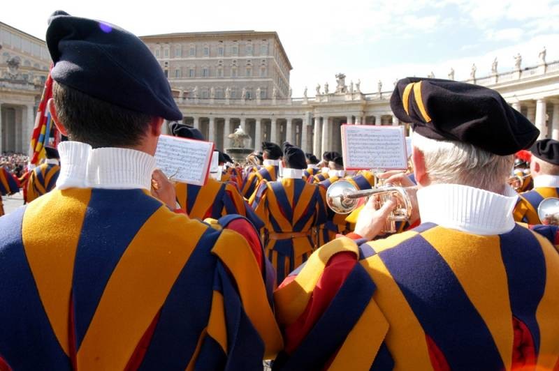 Vatican Guards Playing at Vatican City